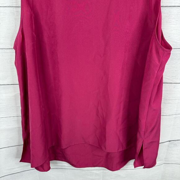 Soft Surroundings Womens size 1X Satin Tank Blouse Magenta 5DZ32 - Picture 4 of 8